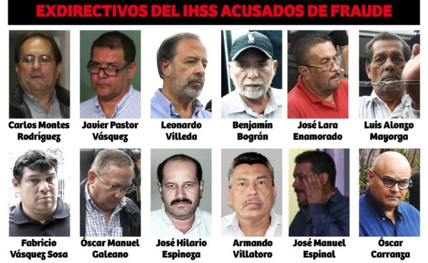 Prisión preventiva para 10 exdirectivos del IHSS